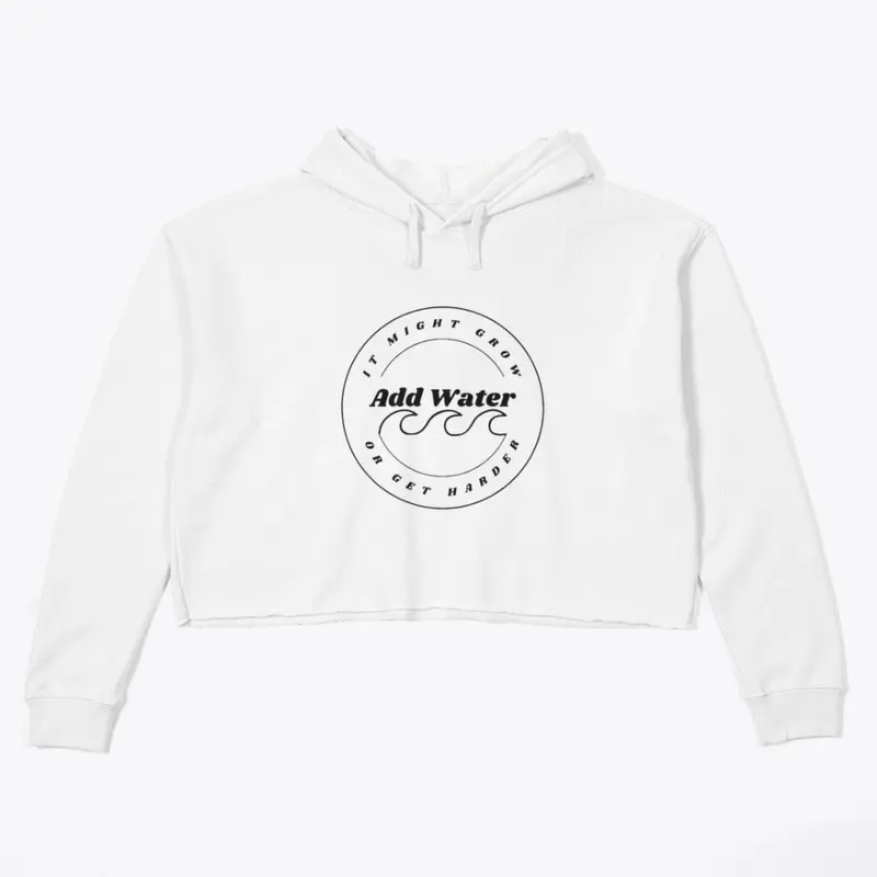 Add Water crop top hoodie